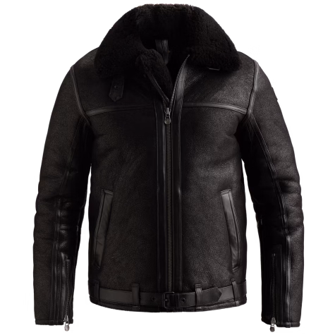 PME Legend pánská kožená bunda PLJ2609716-999 BLACK NIGHTFLIGHT