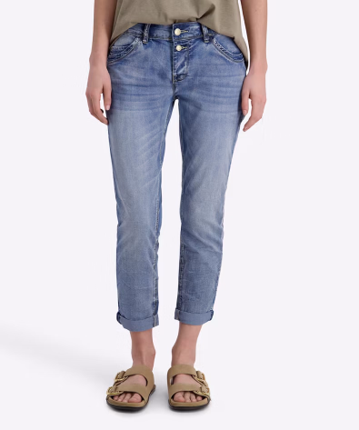 Timezone dámské jeans kalhoty T1 70080.3014-31 Slim NaliTZ 7/8