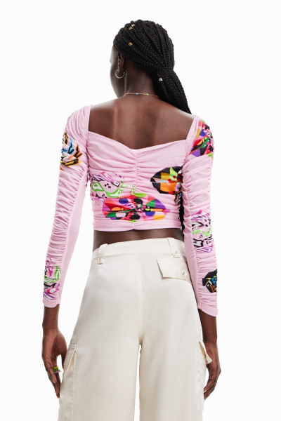 detail Desiguál dámské triko 23SWTKAZ