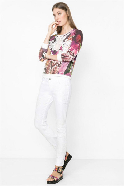 detail Desigual dámské kalhoty 61D26B2