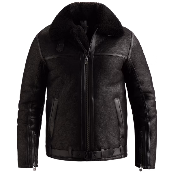 detail PME Legend pánská kožená bunda PLJ2609716-999 BLACK NIGHTFLIGHT