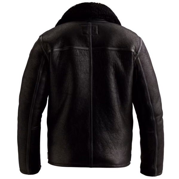 detail PME Legend pánská kožená bunda PLJ2609716-999 BLACK NIGHTFLIGHT