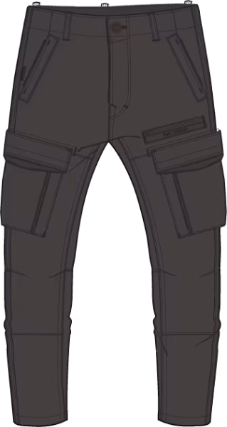 detail PME Legend pánské jeans PTR2608600-999 NORDROP CARGO