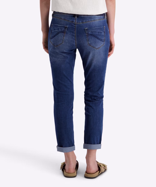 detail Timezone dámské jeans kalhoty T1 70080.3014-31 Slim NaliTZ 7/8