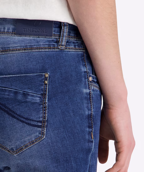 detail Timezone dámské jeans kalhoty T1 70080.3014-31 Slim NaliTZ 7/8